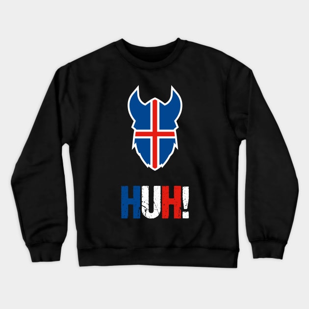 Iceland Soccer HUH! Viking War Chant T-Shirt 2018 Island Football Crewneck Sweatshirt by stearman